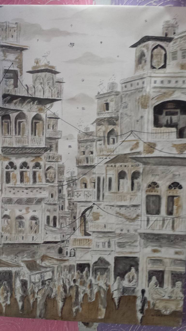 Original Cities Painting by Sajjad Ahmad