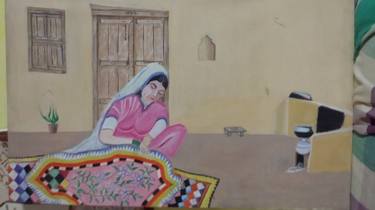 Original Art Deco Culture Paintings by Sajjad Ahmad