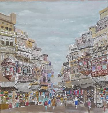 Print of Cities Paintings by Sajjad Ahmad