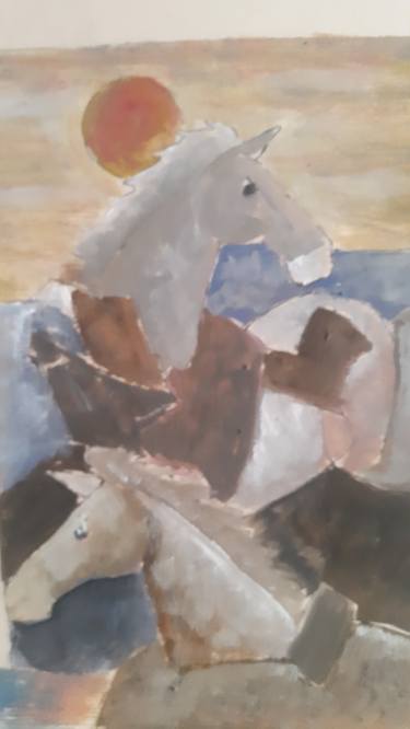 Print of Horse Paintings by Sajjad Ahmad