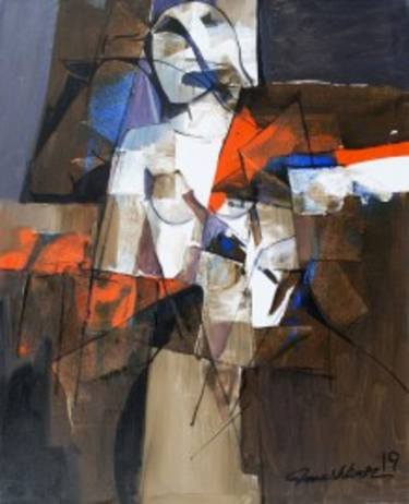 Original Abstract Expressionism Abstract Paintings by Sajjad Ahmad