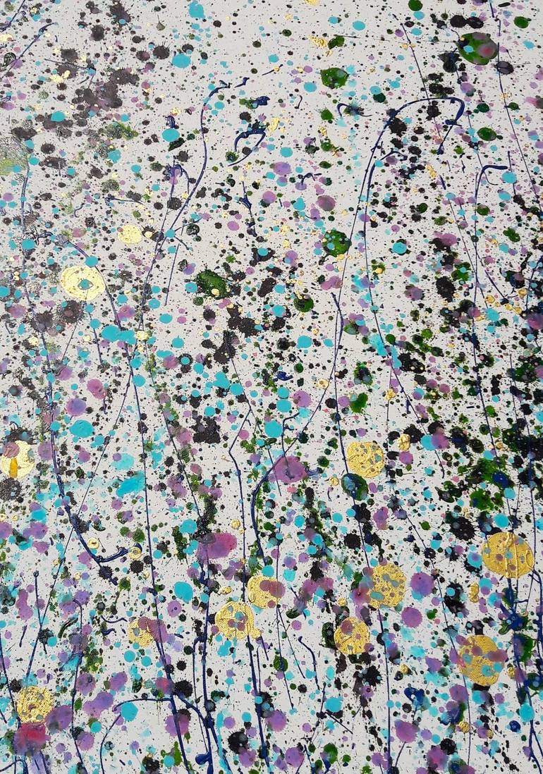 Original Abstract Floral Painting by Christina Reiter