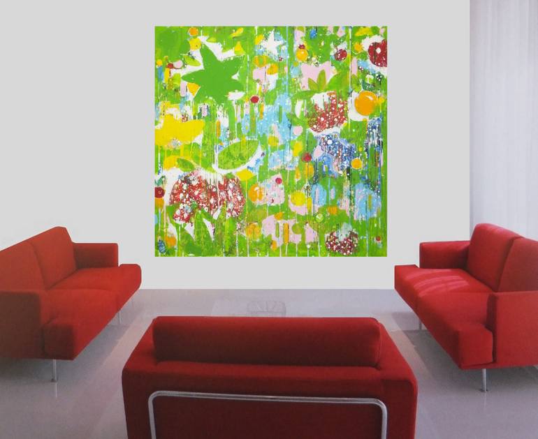 Original Abstract Landscape Painting by Christina Reiter