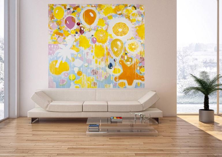 Original Abstract Fantasy Painting by Christina Reiter