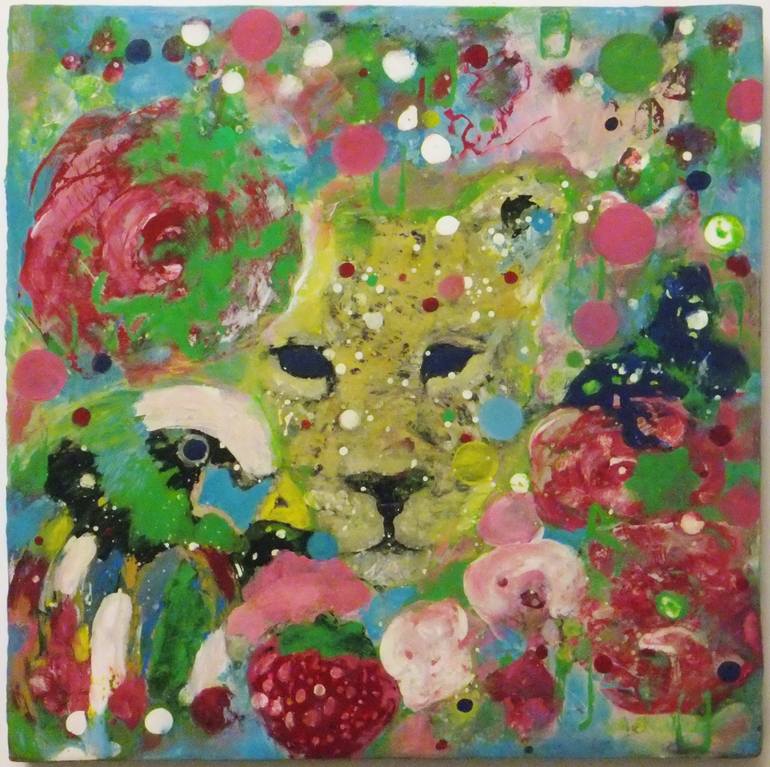 Original Abstract Animal Painting by Christina Reiter