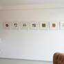 Acrylic on hand-made paper
in a white passepartout with a white
wood frame behind glass.
The size of the painting is 14x14cm (5.5x5.5 in)
The size of the wood frame is 32x32x2.5cm (12.6x12.6x0.98in)
Ready to hang