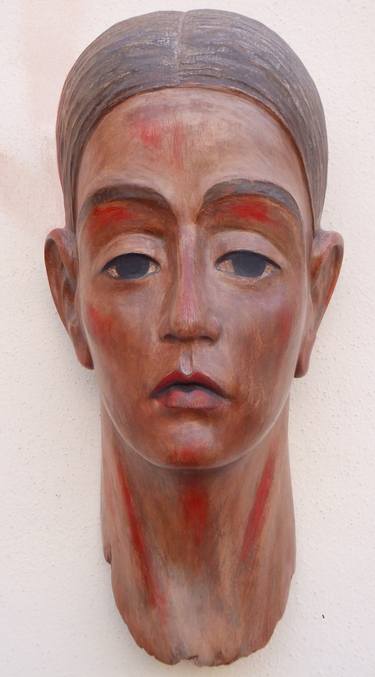 Original Figurative Portrait Sculpture by Christina Reiter