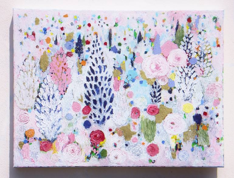 Original Impressionism Abstract Painting by Christina Reiter