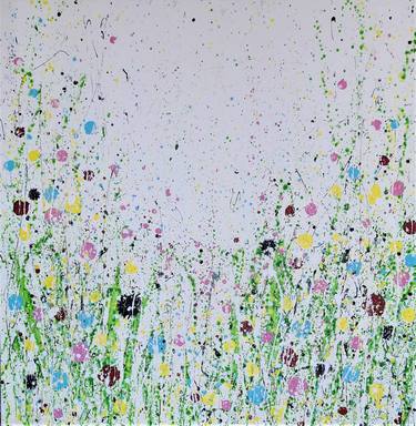 Original Abstract Floral Paintings by Christina Reiter