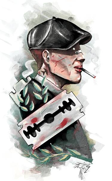 Thomas Shelby Portrait - Peaky Blinders Wall Art thumb