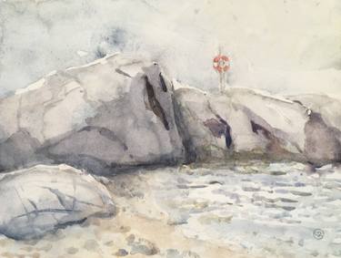 Print of Fine Art Seascape Paintings by Marie-Louise Fritzén