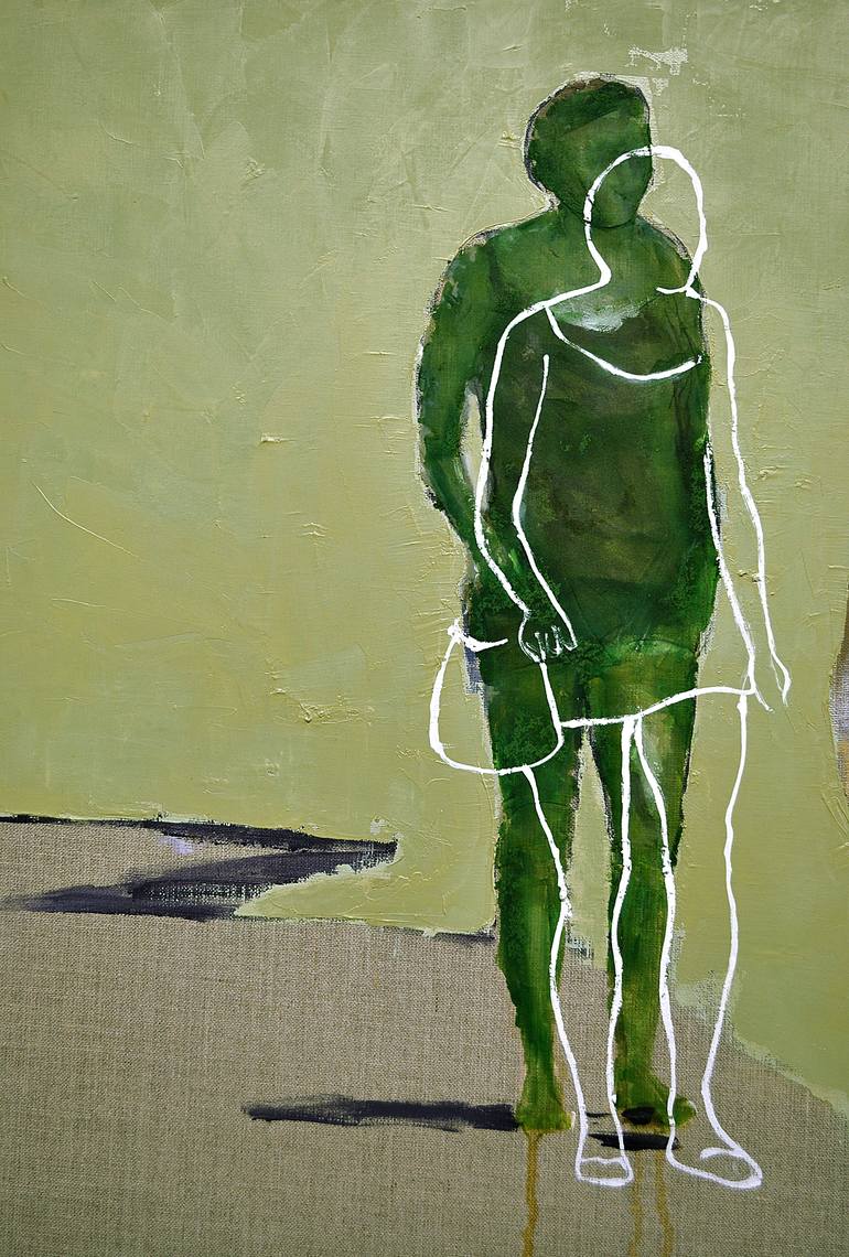 Original Figurative People Painting by Matthias Oppermann