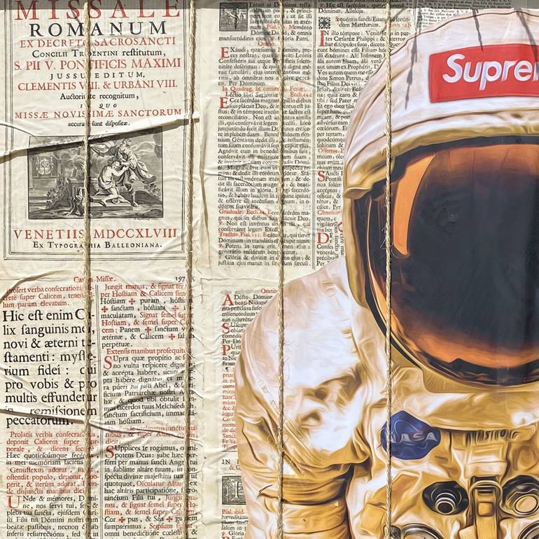 Original Pop Art Science/Technology Collage by TOMMY GOODMAN