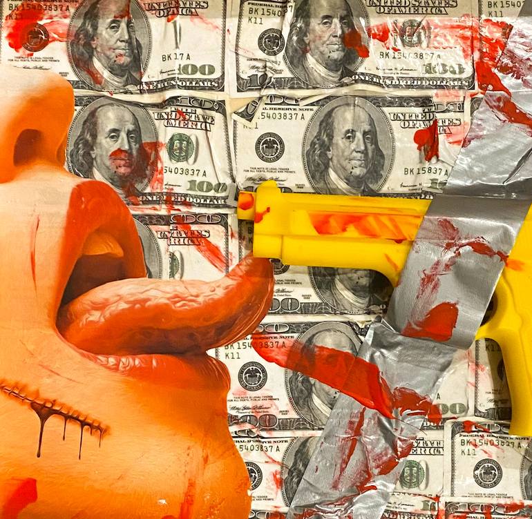 Original Pop Art Erotic Collage by Tommy Goodman