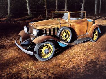 Print of Fine Art Car Paintings by Debra Dee Tonge