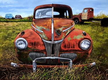 Print of Fine Art Car Paintings by Debra Dee Tonge