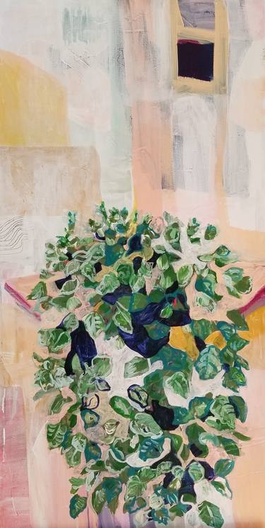 Print of Abstract Botanic Paintings by Lauryn Ahearn