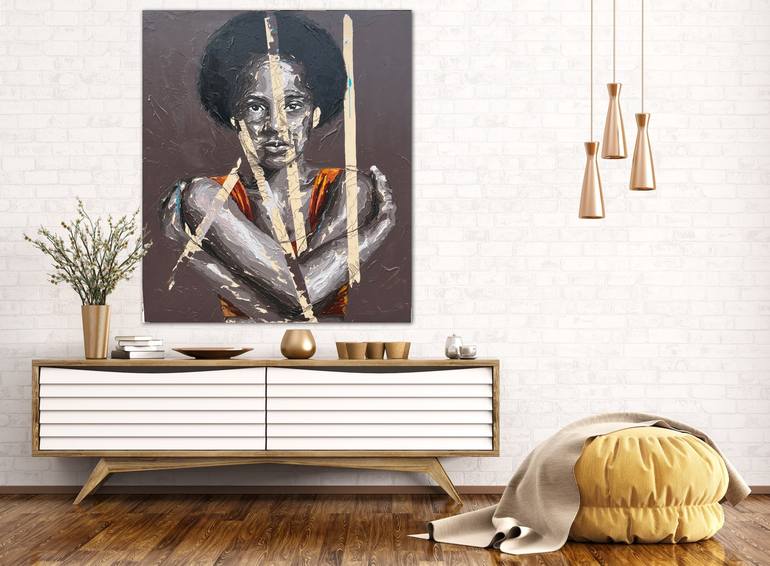 Original Portrait Painting by olawuyi oluwole