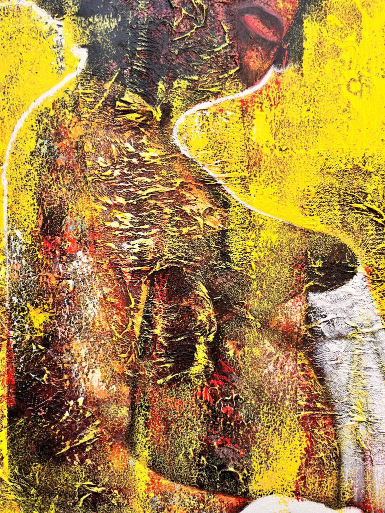 Original Abstract Women Painting by Olawuyi Oluwole