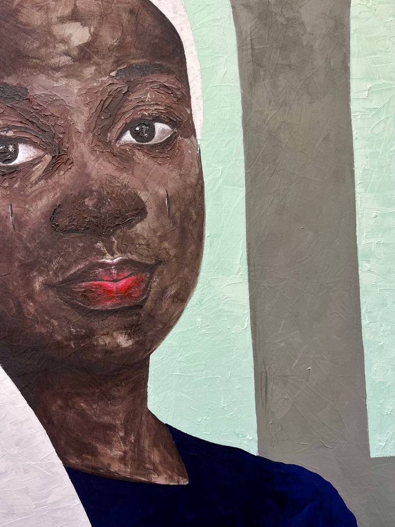 Original Figurative People Painting by Olawuyi Oluwole