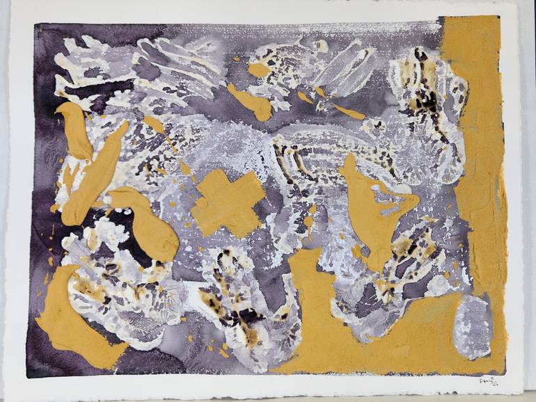 Original Abstract Expressionism Abstract Mixed Media by Sami Rinne