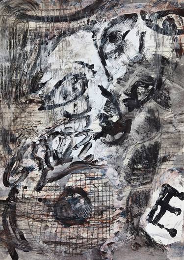 Original Abstract Expressionism Abstract Painting by Sami Rinne