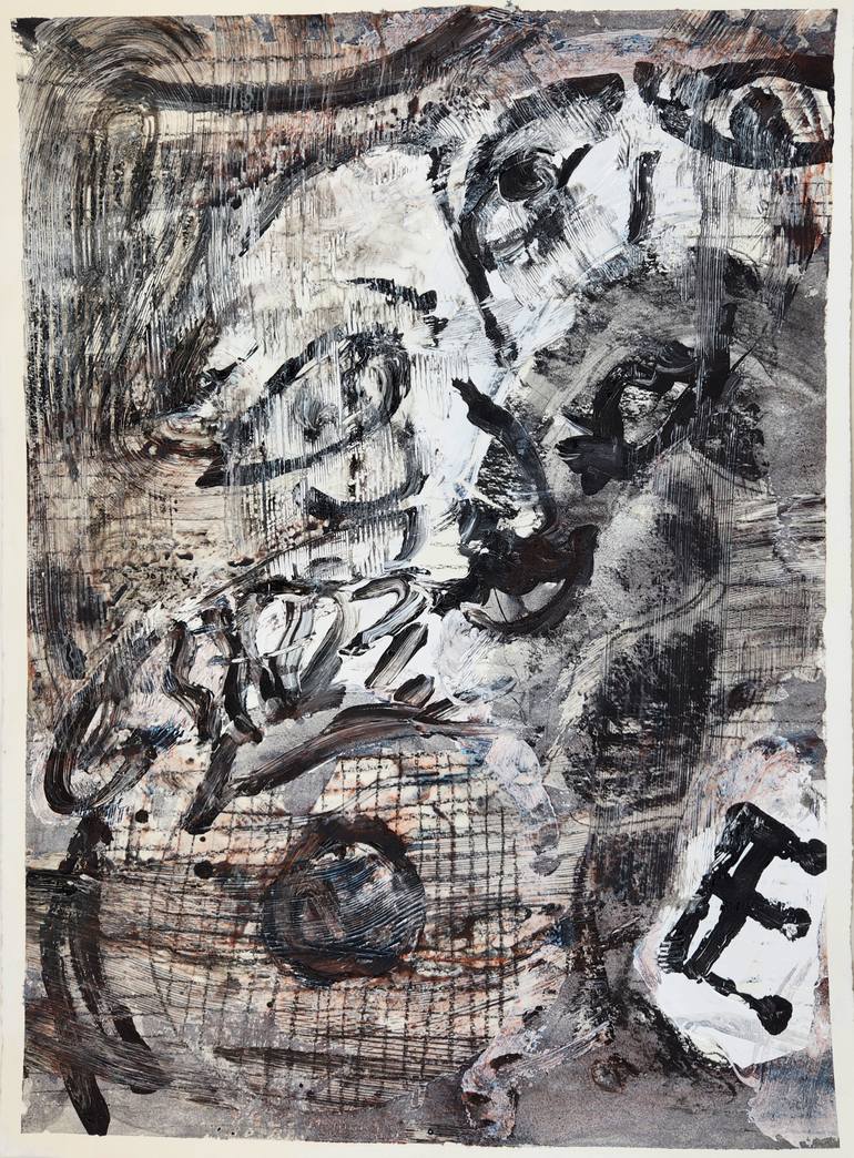 Original Abstract Expressionism Abstract Painting by Sami Rinne