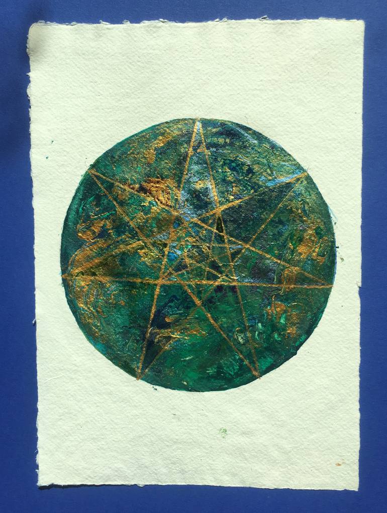 Original Abstract Geometric Painting by Sophia Hadjipapa