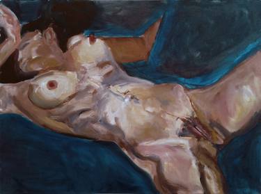 Original Expressionism Nude Paintings by Libardo Archila
