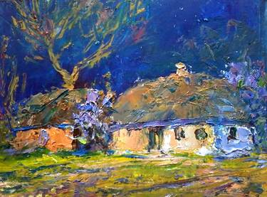 Original Home Painting by Victor Mishurovskiy