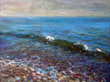 Print of Impressionism Seascape Paintings by Victor Mishurovskiy