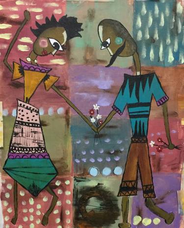 Original Abstract Expressionism Abstract Paintings by Maya Arumugam