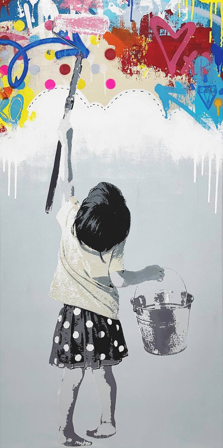 Original Street Art Graffiti Paintings by Bollee Patino