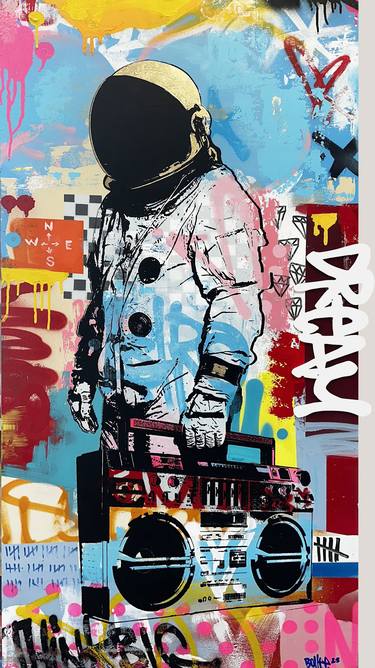 Original Street Art Graffiti Painting by Bollee Patino