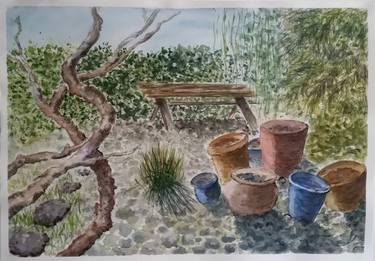 Original Garden Paintings by Cherry Campbell