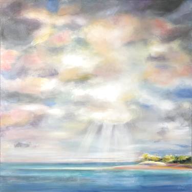 Original Impressionism Seascape Painting by Barbara Walsh