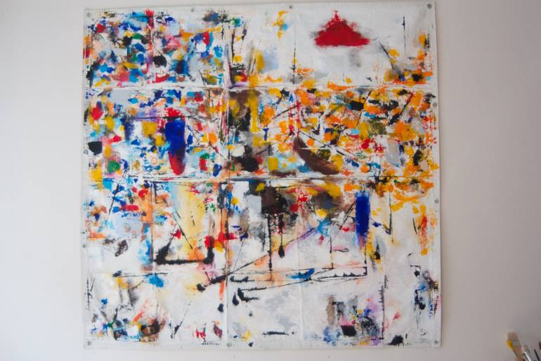 Original Abstract Expressionism Abstract Painting by Gabriel Asoka