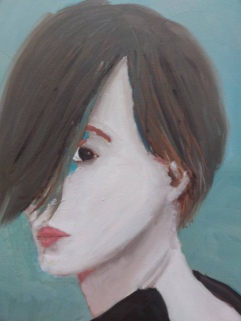 Original Contemporary Women Painting by Lennart  Schou