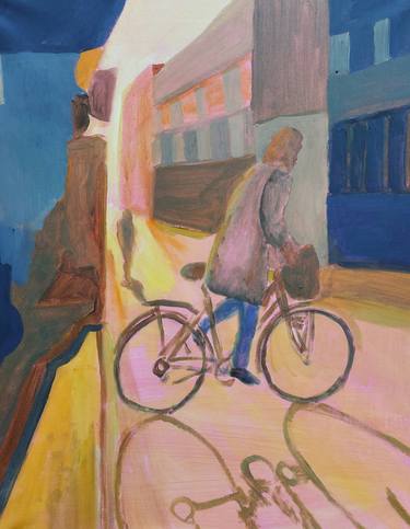 Print of Figurative Bike Paintings by Lennart Schou