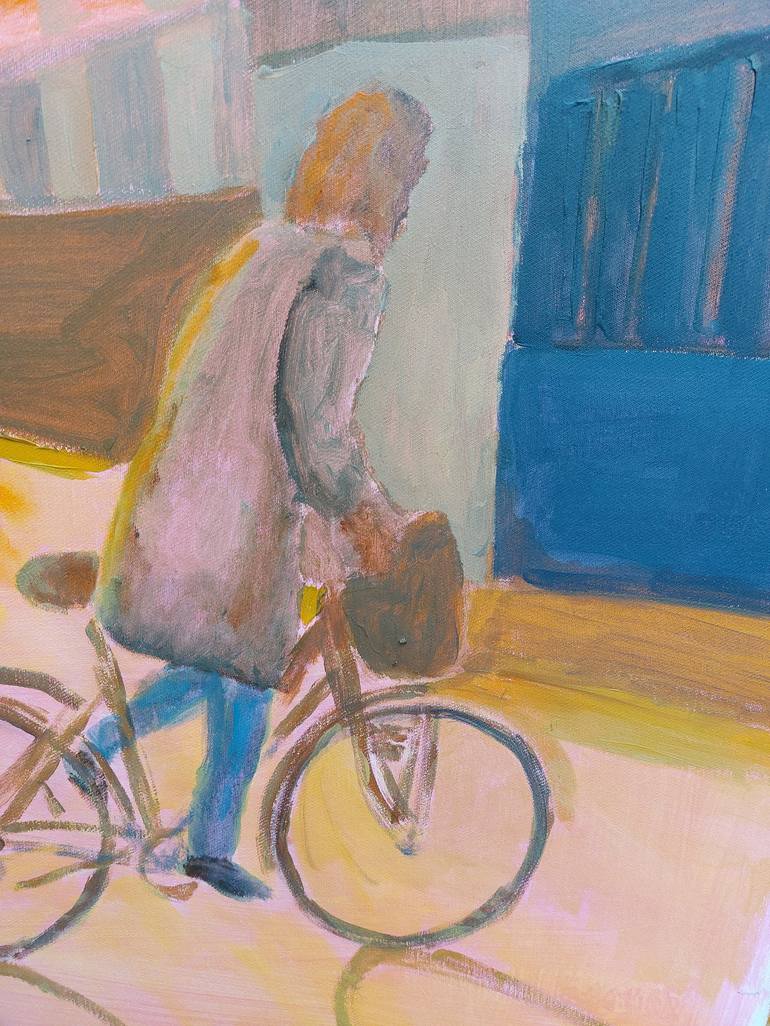 Original Bike Painting by Lennart  Schou