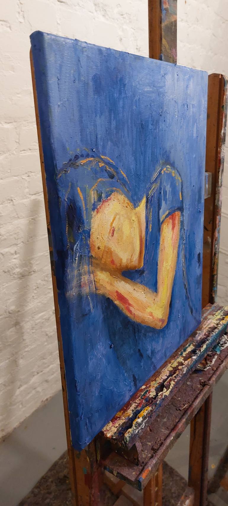 Original Abstract Expressionism People Painting by Lennart  Schou