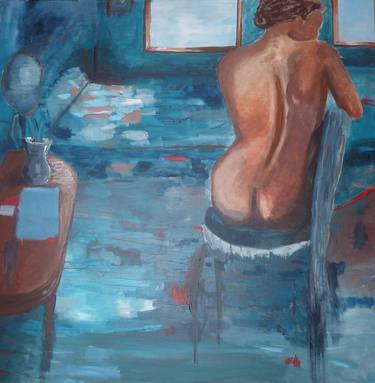 Original Expressionism Nude Paintings by Lennart Schou