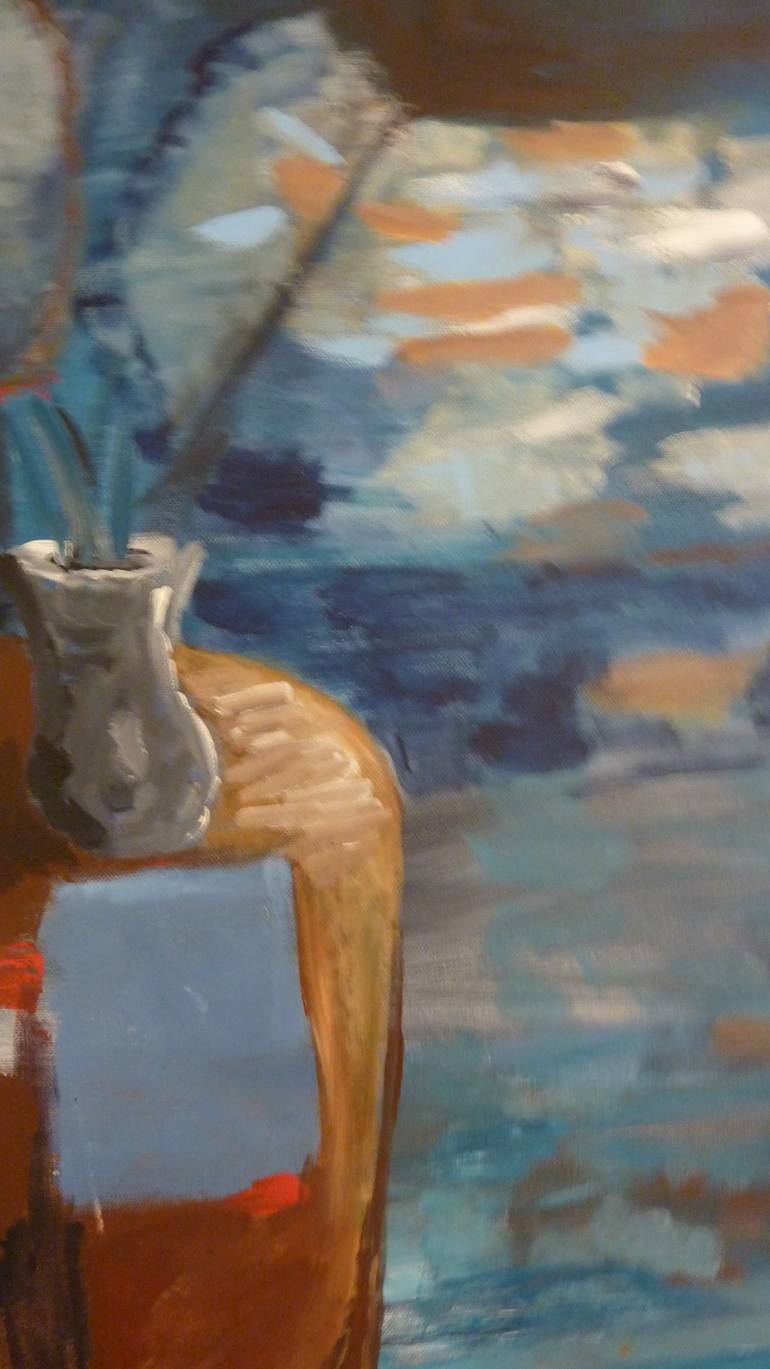 Original Expressionism Nude Painting by Lennart  Schou