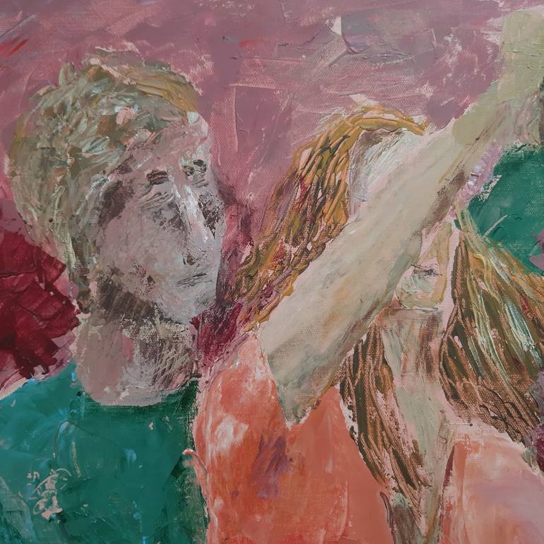 Original Abstract Expressionism Love Painting by Lennart  Schou