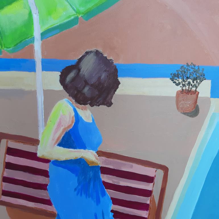 Original Abstract Expressionism Women Painting by Lennart  Schou