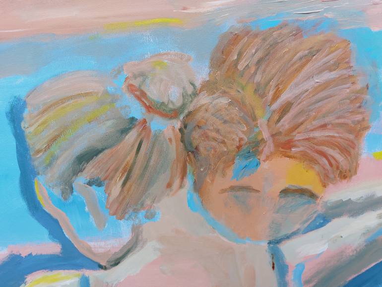 Original Abstract Expressionism Love Painting by Lennart  Schou