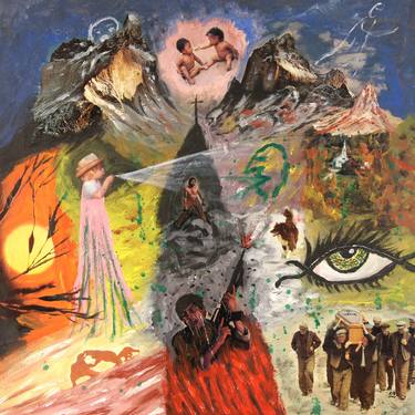 Original Conceptual Nature Mixed Media by Erwin Bruegger