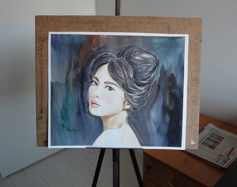 Original Portraiture Women Painting by Nataliia Pshenychna