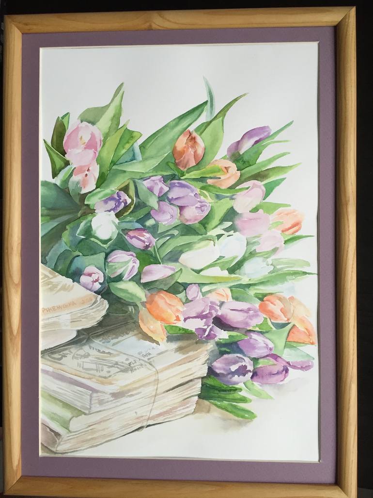 Original Floral Painting by Nataliia Pshenychna