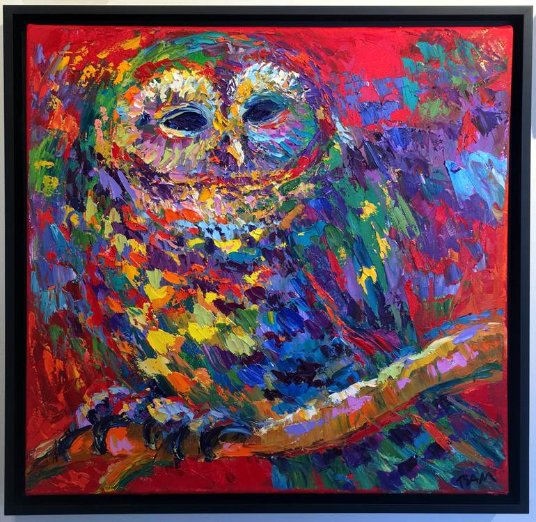 Original Expressionism Animal Painting by Barbara Meikle